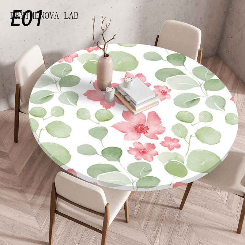 Home Textiles News - 60/90/120Cm 방수 오일프루프 테이블 커버 라운드