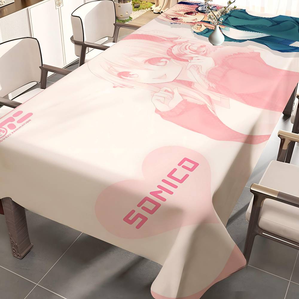 Home Textiles News - 애니메이션 S-슈퍼 S-소니코 뮤지컬 걸 테이블보