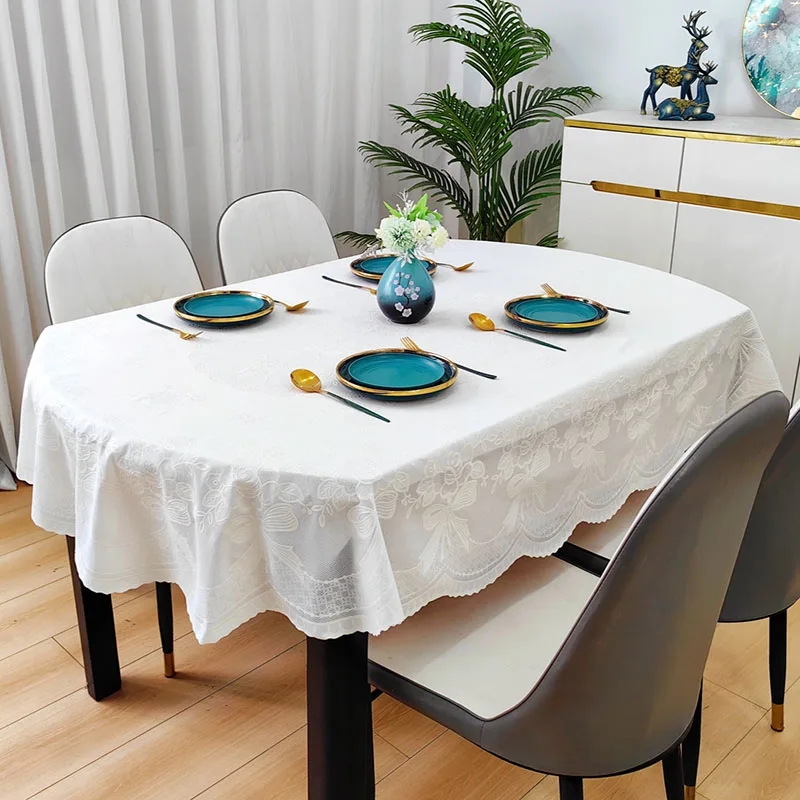 Home Textiles News - 새로운 PVC 타원형 방수 식탁보 유럽풍