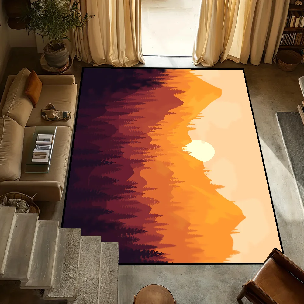 Home Art Textiles - 아트 풍경 작은 침대 옆 주방