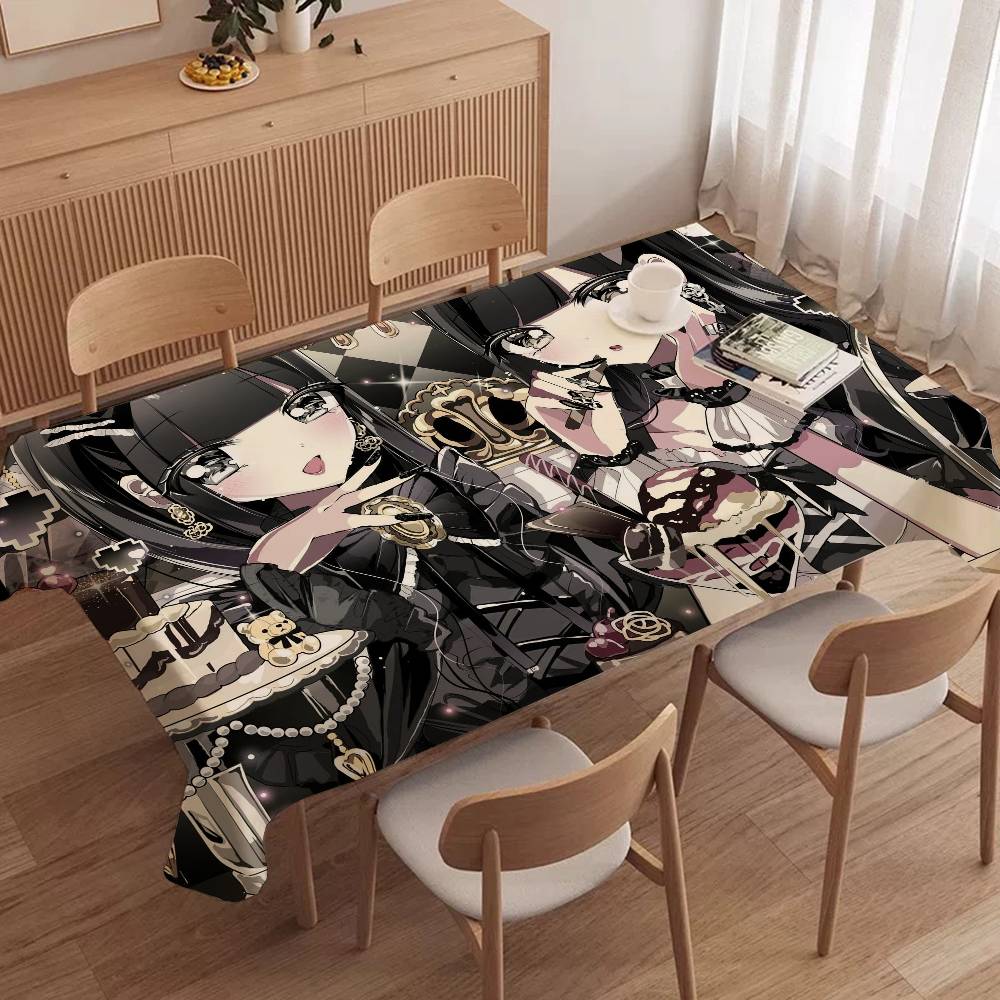 지라이케이 패션 아름다운 소녀 테이블보 방수 얼룩 방지 - Home Textiles News 리뷰 및 가격