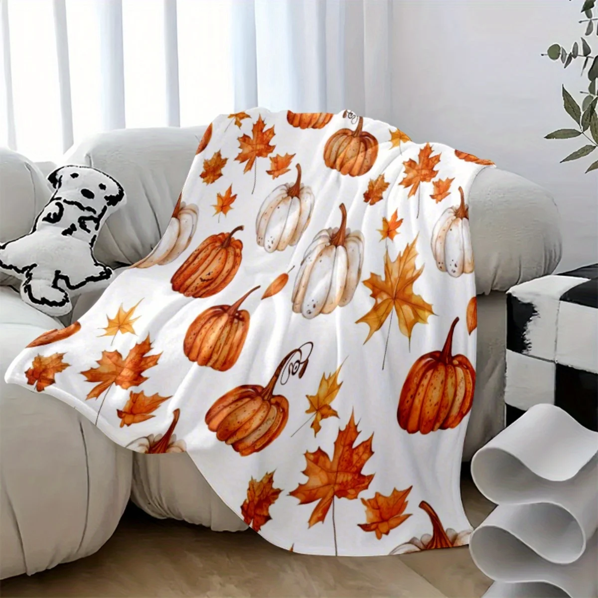 추수감사절 담요 – 소파, 침대, 가을 홈 데코를 위한 - Home Textiles Turkey 리뷰 및 가격
