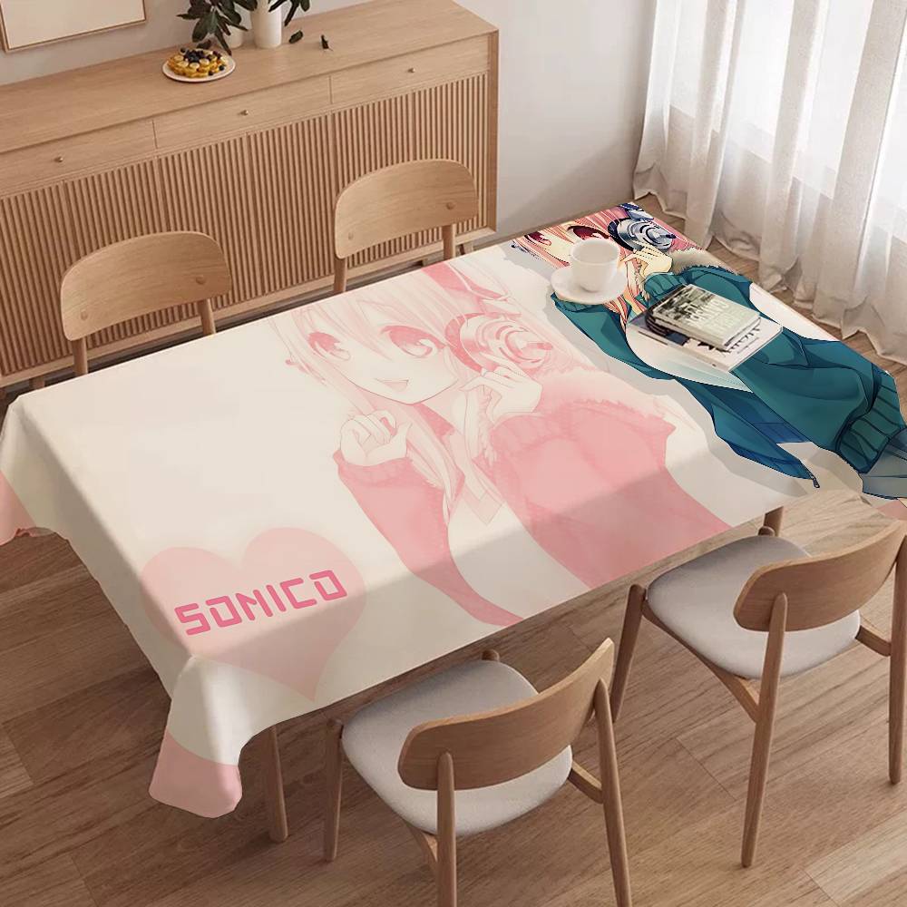애니메이션 S-슈퍼 S-소니코 뮤지컬 걸 테이블보 테이 - Home Textiles News 리뷰 및 가격