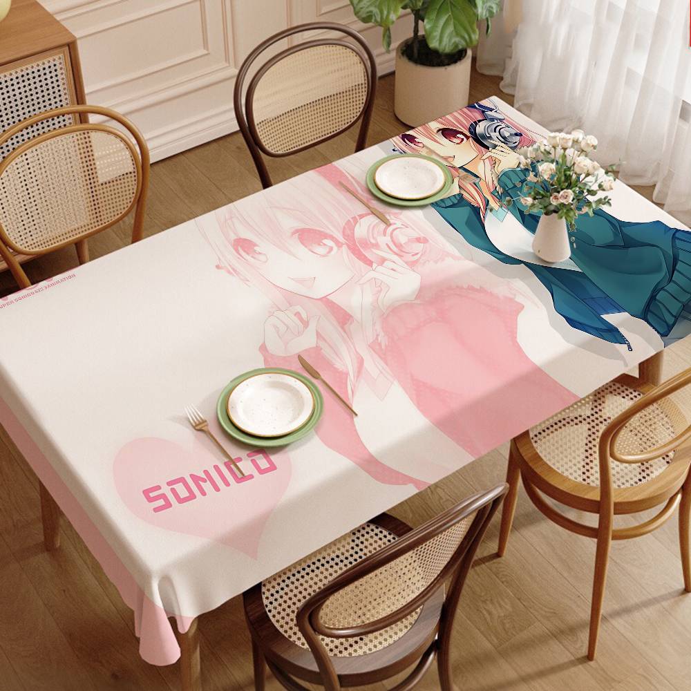 애니메이션 S-슈퍼 S-소니코 뮤지컬 걸 테이블보 테이 - Home Textiles News 리뷰 및 가격