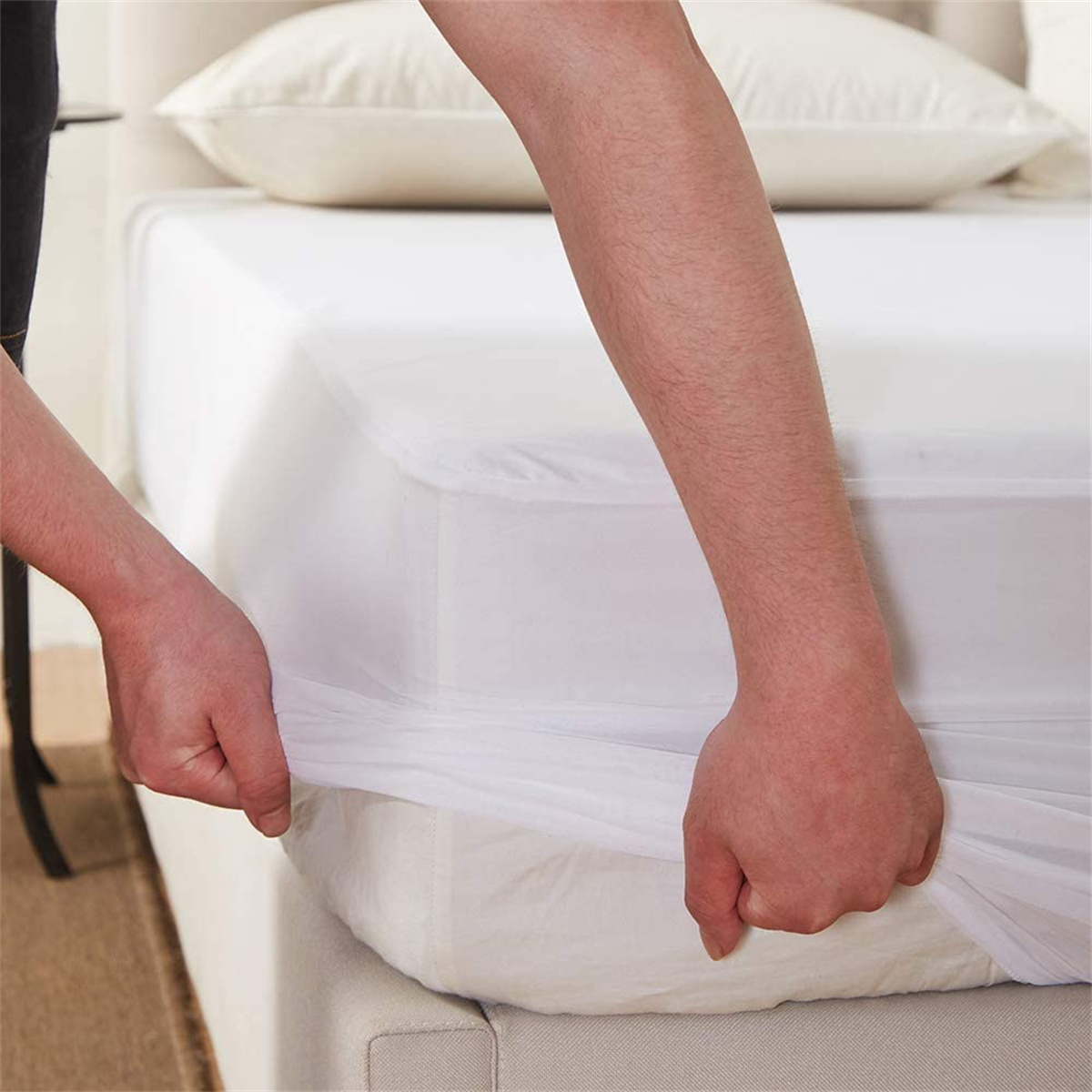 부드러운 방수 매트리스 보호대 커버, 진드기 방지 매트 - Mattress Pad Topper 리뷰 및 가격