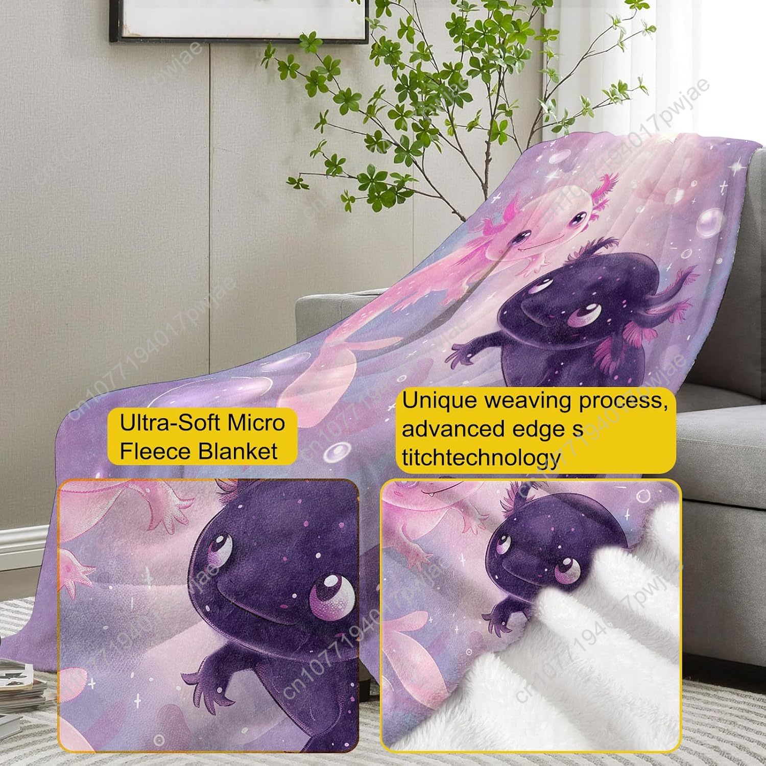 아홀로틀 담요 귀여운 아홀로틀 플란넬 담요 부드럽고 따 - Home Textiles Blanket 리뷰 및 가격