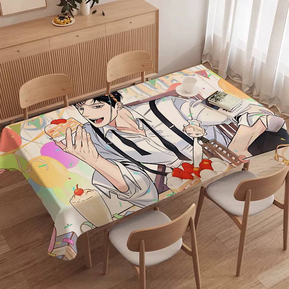 한국 BL 장미와 샴페인 무늬 직사각형 테이블보, 농가 - Home Textiles News 리뷰 및 가격