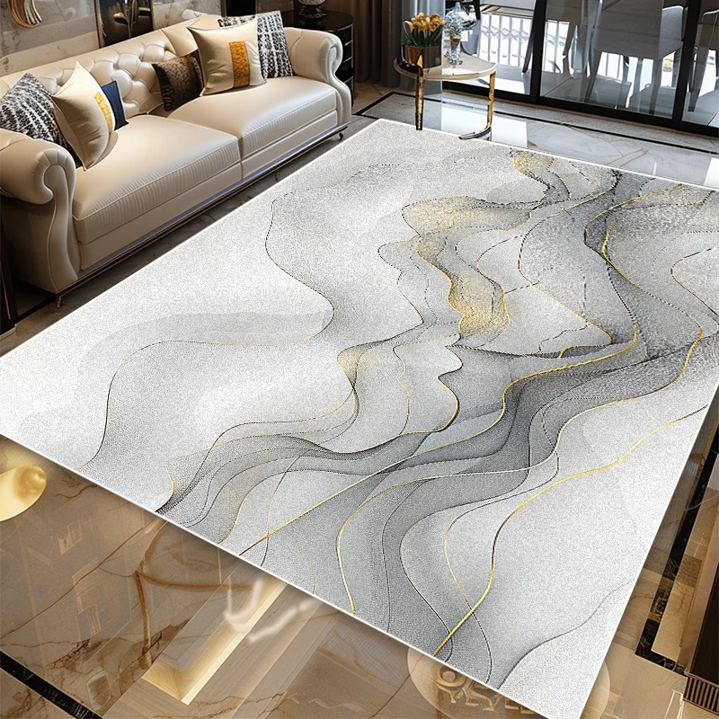 북유럽 대리석 예술 디자인 미끄럼 방지 대형 카펫 (거 - Home Art Textiles 리뷰 및 가격