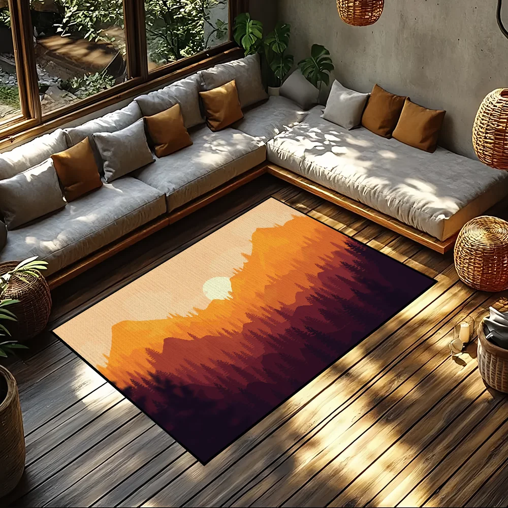 아트 풍경 작은 침대 옆 주방 욕실 거실 집 침실 바닥 - Home Art Textiles 리뷰 및 가격