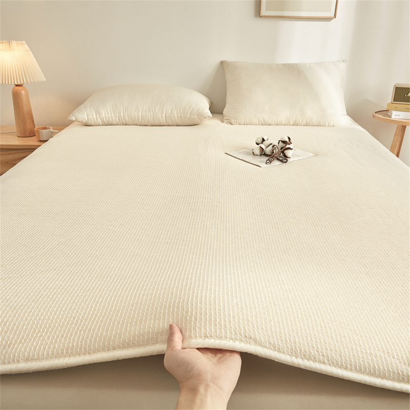 물고기 비늘 무늬 순면 누빔 이불 삽입형 사계절 매트리 - Mattress Pad Topper 리뷰 및 가격
