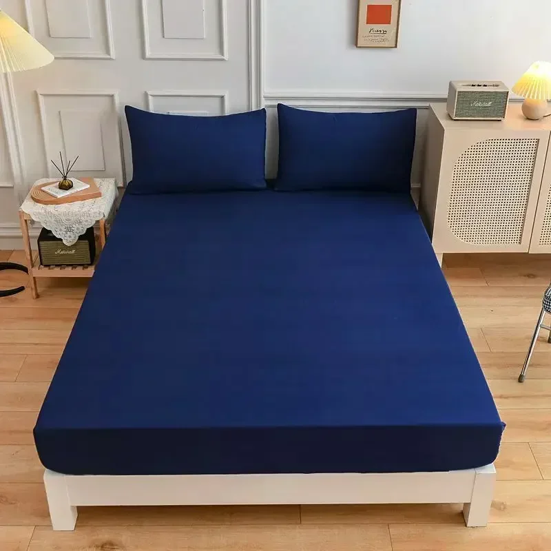 단색 부드러운 폴리에스터 피티드 시트 탄성 매트리스 커 - Mattress Pad Topper 리뷰 및 가격
