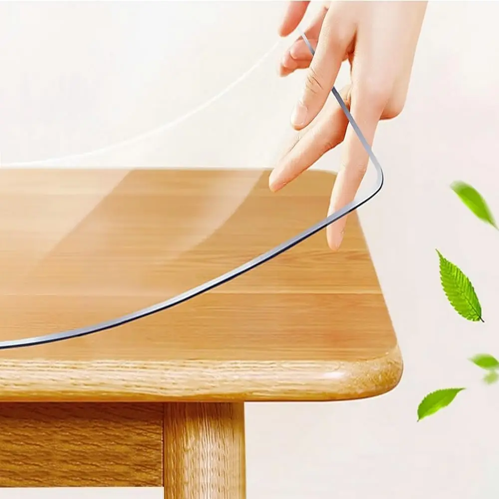 명확한 비닐 식탁보 덮개, 플라스틱 테이블 덮개 직사각 - Home Textiles News 리뷰 및 가격