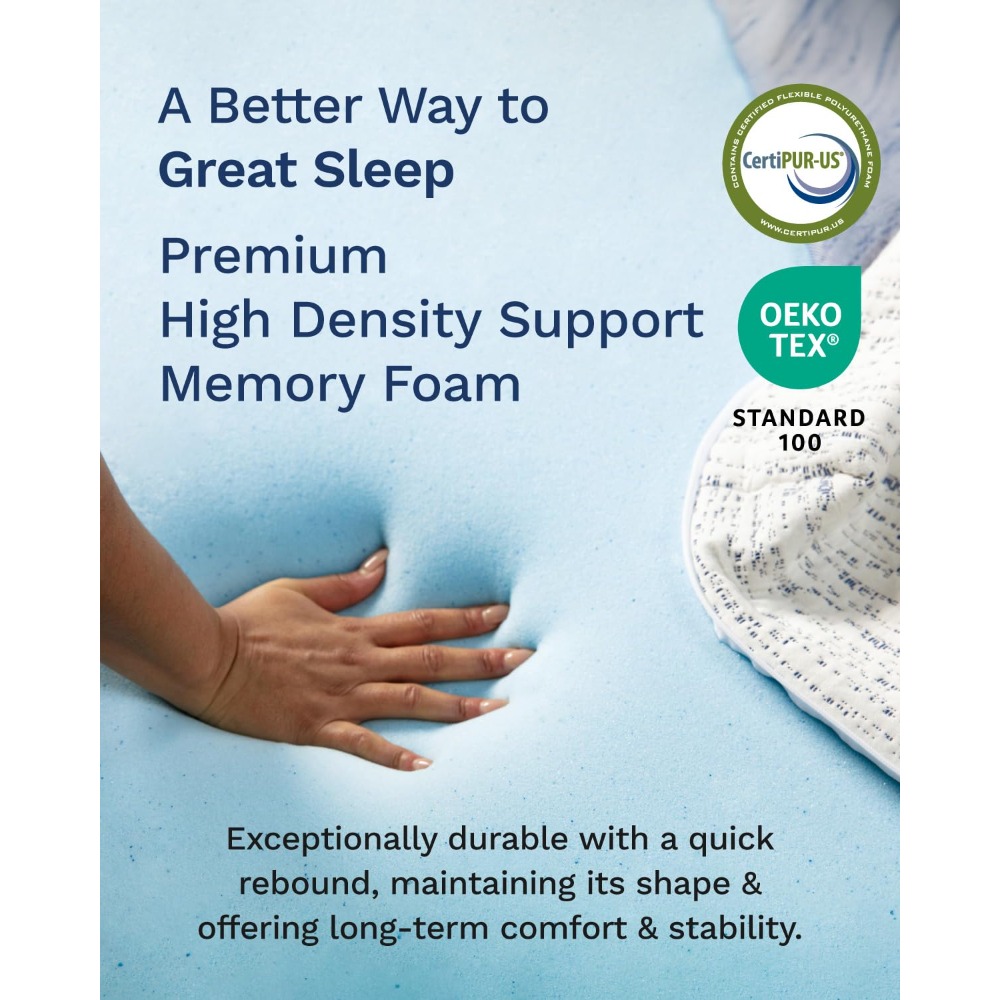 3인치 메모리폼 매트리스 토퍼 트윈 XL, 고밀도 통풍 - Mattress Pad Topper 리뷰 및 가격